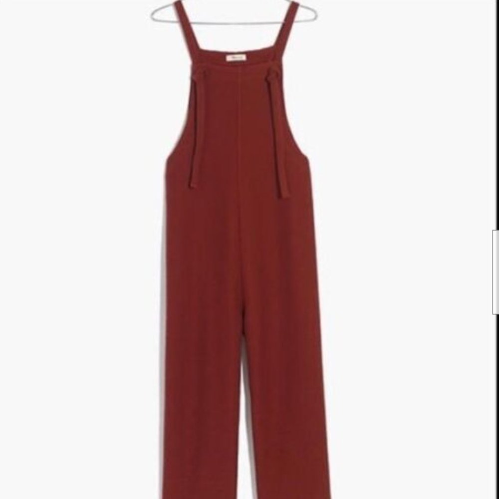 NWT Madewell Texture & Thread Tie-Strap Overalls - Medium